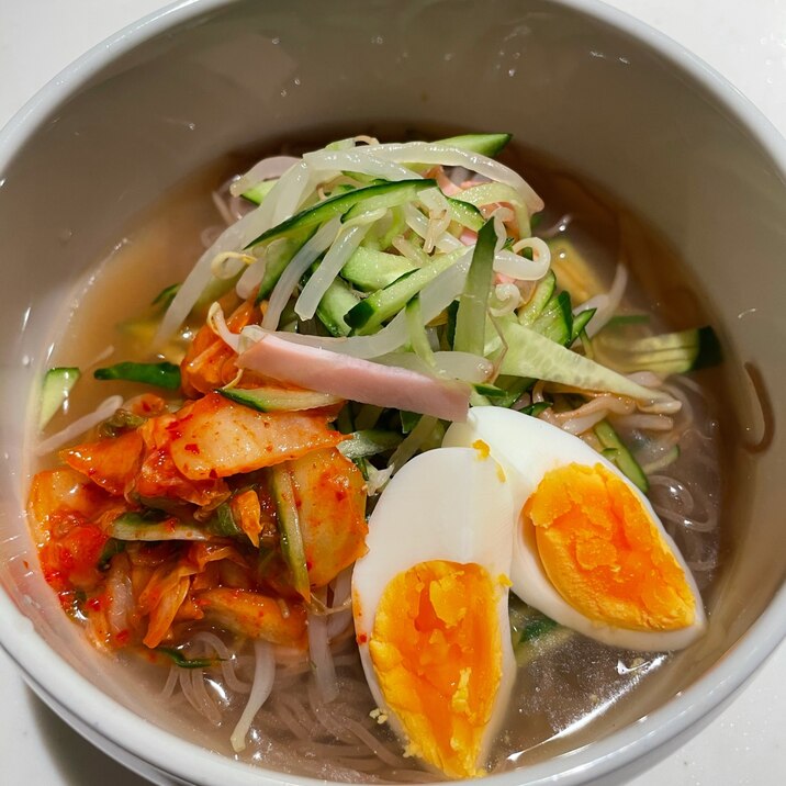 簡単★野菜たっぷり★韓国冷麺